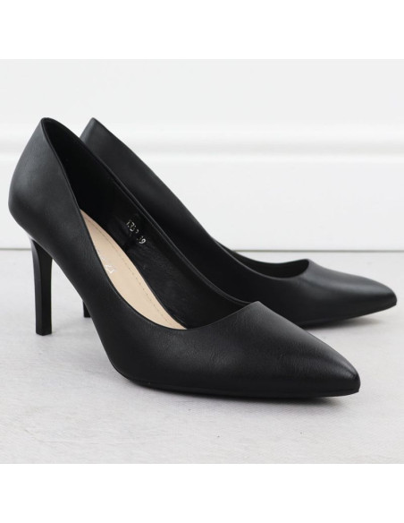 Czółenka szpilki czarne sergio leone 1339