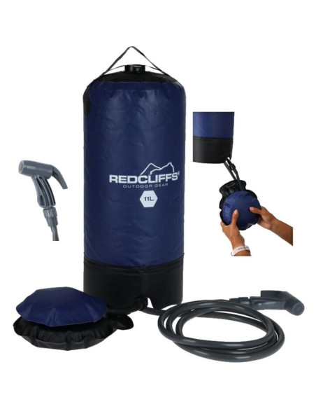 Prysznic solarny kempingowy turystyczny 11l z pompką redcliffs