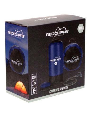 Prysznic solarny kempingowy turystyczny 11l z pompką redcliffs
