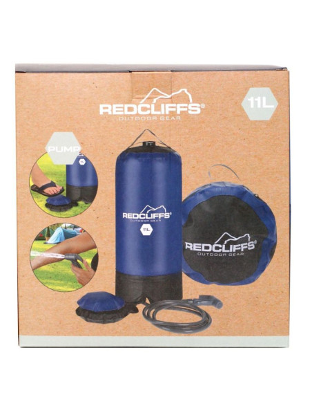 Prysznic solarny kempingowy turystyczny 11l z pompką redcliffs