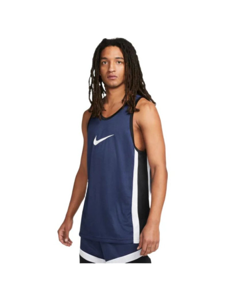 Koszulka koszykarska nike icon dri-fit basketball jersey granatowa - dv9967-410