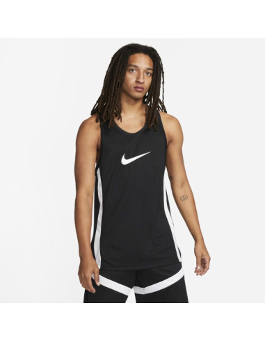 Koszulka koszykarska nike icon dri-fit basketball jersey czarna - dv9967-010