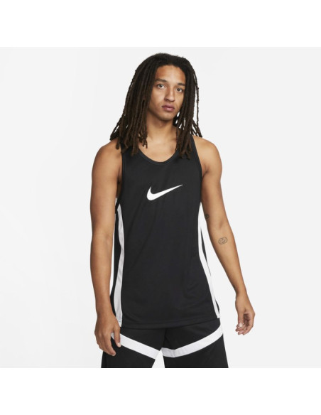 Koszulka koszykarska nike icon dri-fit basketball jersey czarna - dv9967-010
