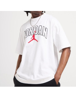 Koszulka męska air jordan brooklyn arch logo t-shirt biała - ib7347-100