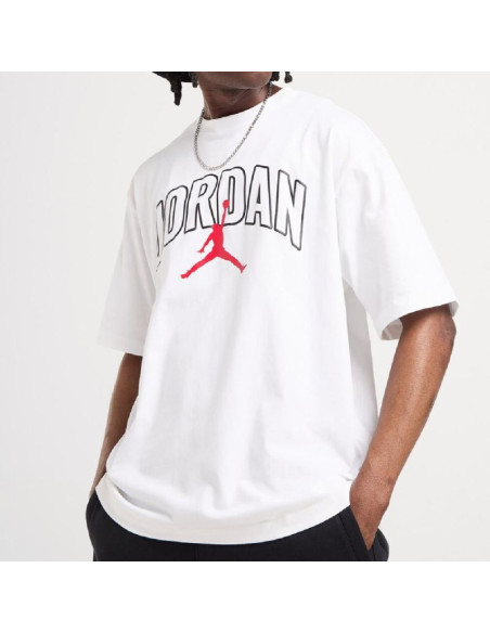 Koszulka męska air jordan brooklyn arch logo t-shirt biała - ib7347-100