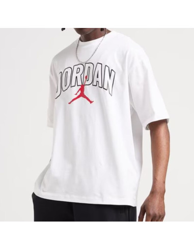Koszulka męska air jordan brooklyn arch logo t-shirt biała - ib7347-100