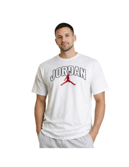 Koszulka męska air jordan brooklyn arch logo t-shirt biała - ib7347-100