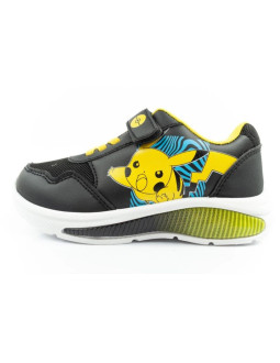 Leomil pokemon buty sportowe dziecięce sneakersy lekkie na rzep czarne żółte 2