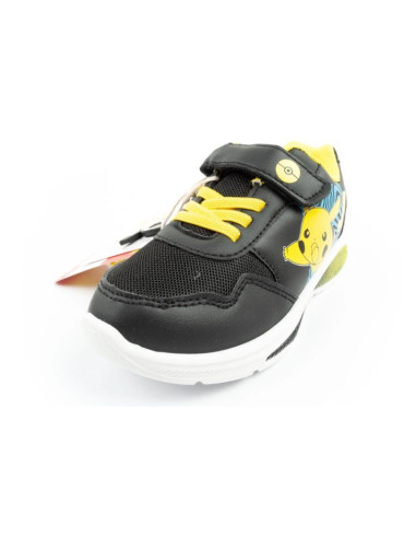 Leomil pokemon buty sportowe dziecięce sneakersy lekkie na rzep czarne żółte
