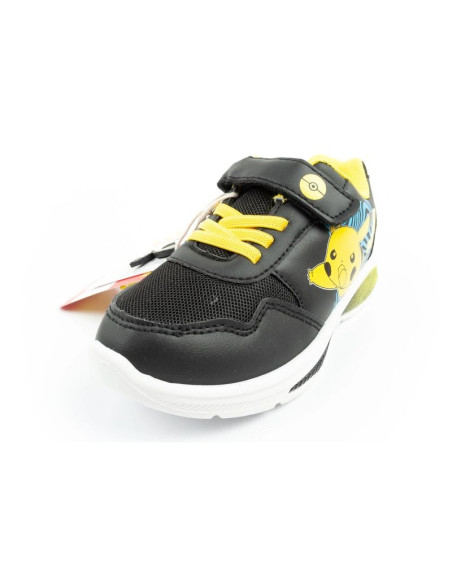 Leomil pokemon buty sportowe dziecięce sneakersy lekkie na rzep czarne żółte