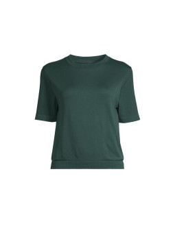 Koszulka casall seamless rib sleeve tee zielony