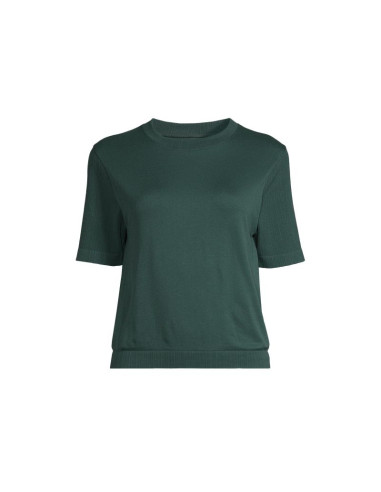 Koszulka casall seamless rib sleeve tee zielony