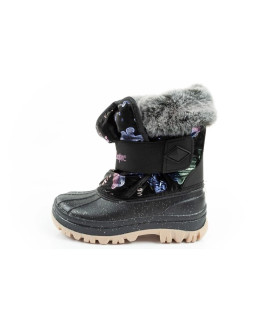 Lee cooper buty zimowe śniegowce dziecięce ocieplane dla dziewczynki czarne 2