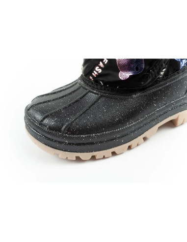 Lee cooper buty zimowe śniegowce dziecięce ocieplane dla dziewczynki czarne