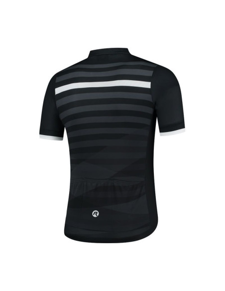 Rogelli koszulka stripe 2xl czarno biała