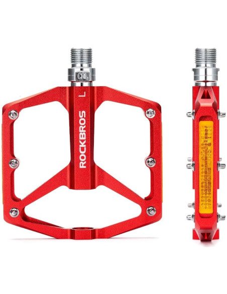 Rockbros pedały rowerowe 37210003003 czerwone