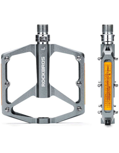 Rockbros pedały rowerowe 37210003004 srebrne