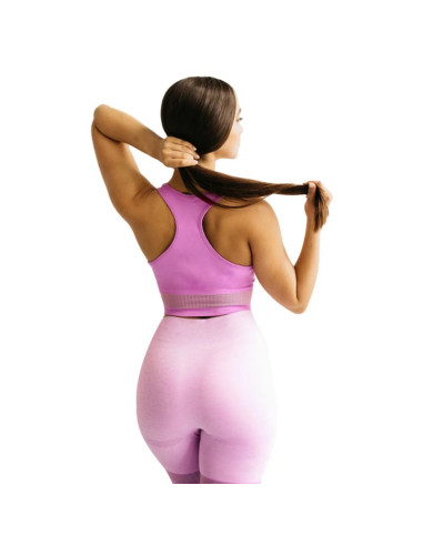 Gymhero stripes bra bra-mauve fioletowe l