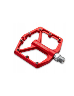 Rockbros pedały rowerowe platformowe czerwone