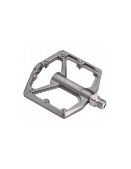 Rockbros pedały rowerowe platformowe srebrne