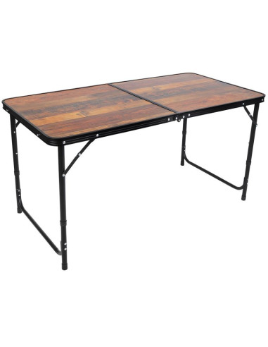 Stolik turystyczny składany kempingowy 120x60x70/62/55cm drewno