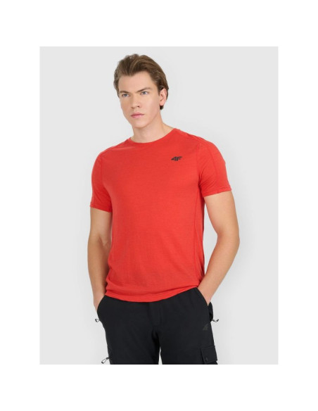 Koszulka trekkingowa z wełną merino męska 4f 4fwaw25tftsm1526-62s