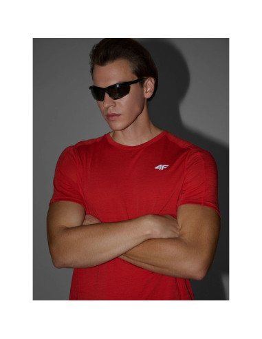 Koszulka trekkingowa z wełną merino męska 4f 4fwaw25tftsm1526-62s