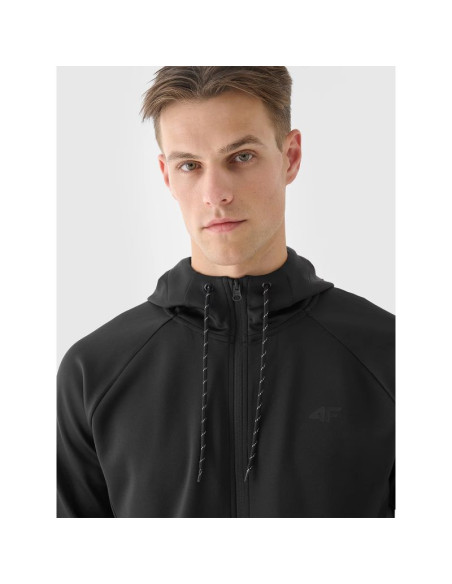 Bluza treningowa rozpinana z kapturem męska 4f 4fwaw24tfswm405-20s