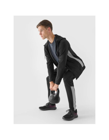 Bluza treningowa rozpinana z kapturem męska 4f 4fwaw24tfswm405-20s