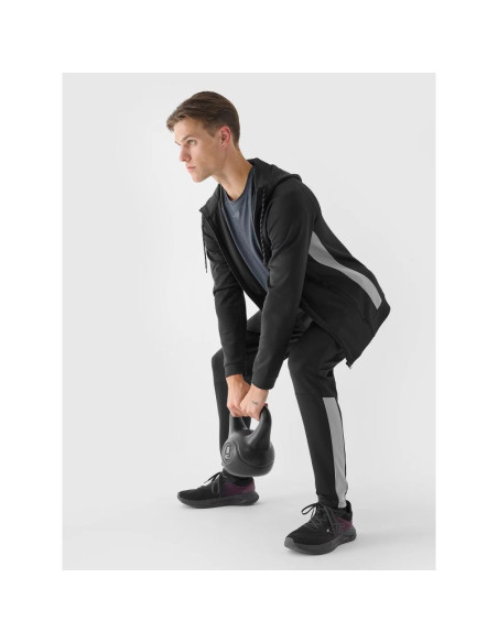 Bluza treningowa rozpinana z kapturem męska 4f 4fwaw24tfswm405-20s