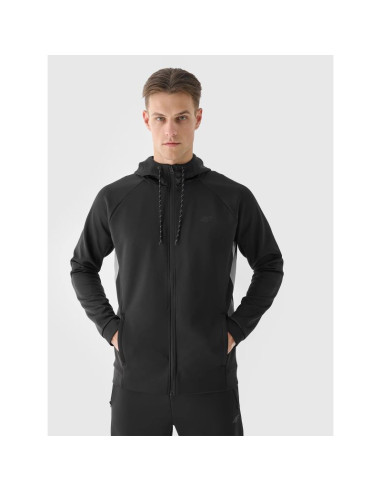 Bluza treningowa rozpinana z kapturem męska 4f 4fwaw24tfswm405-20s