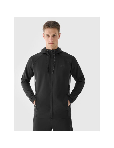 Bluza treningowa rozpinana z kapturem męska 4f 4fwaw24tfswm405-20s