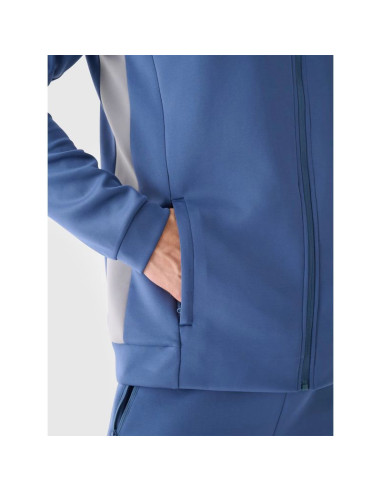 Bluza treningowa rozpinana z kapturem męska 4f 4fwaw24tfswm405-32s