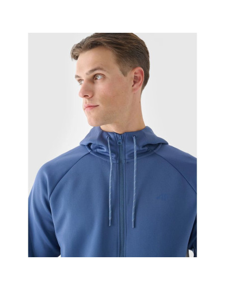 Bluza treningowa rozpinana z kapturem męska 4f 4fwaw24tfswm405-32s