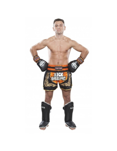 Spodenki tajskie top ten "kickboxing" neon