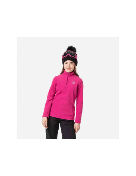Bluza rossignol girl 1/2 zip fleece różowy