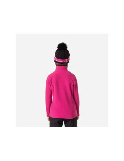 Bluza rossignol girl 1/2 zip fleece różowy 2