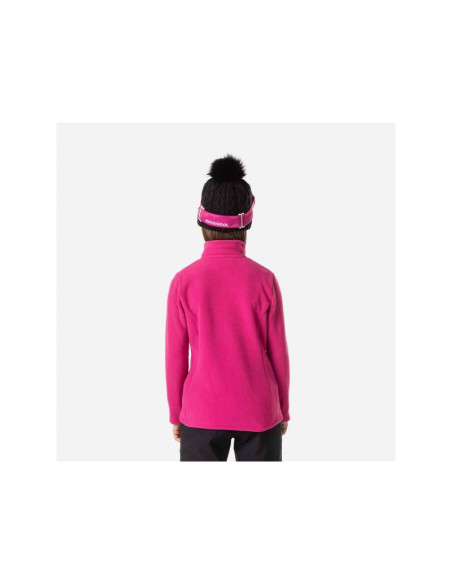 Bluza rossignol girl 1/2 zip fleece różowy