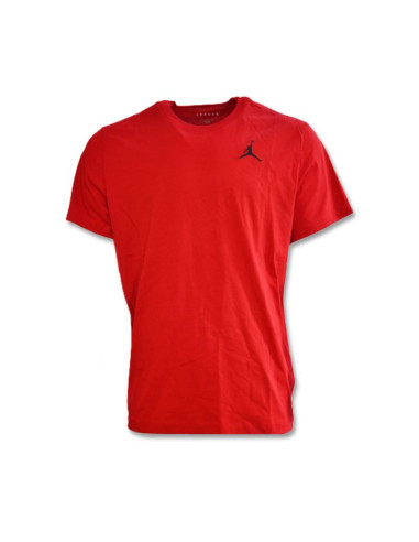 Sportowa koszulka air jordan jumpman embroidery t-shirt czerwona - dc7485-687