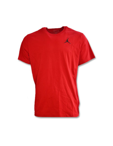 Sportowa koszulka air jordan jumpman embroidery t-shirt czerwona - dc7485-687