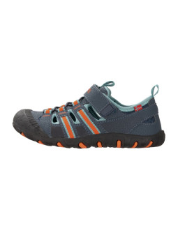 Sandały sportowe dziecięce dla chłopca/dziewczynki trollkids kids sandefjord sandal xt dark navy/dusky turquoise/glow orange (66