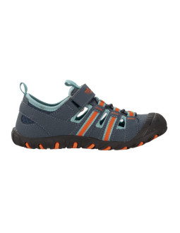 Sandały sportowe dziecięce dla chłopca/dziewczynki trollkids kids sandefjord sandal xt dark navy/dusky turquoise/glow orange (66 2