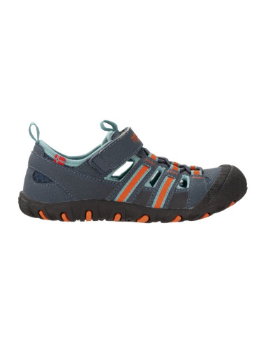 Sandały sportowe dziecięce dla chłopca/dziewczynki trollkids kids sandefjord sandal xt dark navy/dusky turquoise/glow orange (66