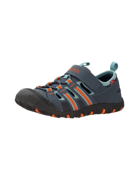 Sandały sportowe dziecięce dla chłopca/dziewczynki trollkids kids sandefjord sandal xt dark navy/dusky turquoise/glow orange (66