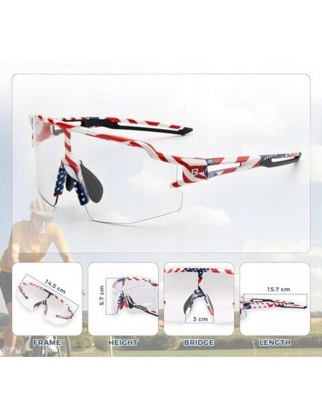 Rockbros okulary sportowe 14120008002 z fotochrom