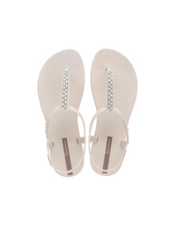 Ipanema sandal class sandały japonki damskie beżowe z cyrkoniami
