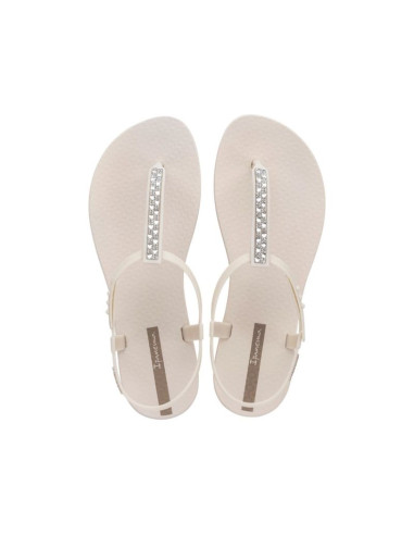 Ipanema sandal class sandały japonki damskie beżowe z cyrkoniami