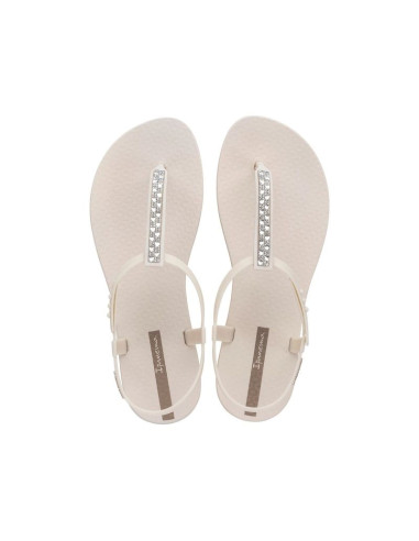 Ipanema sandal class sandały japonki damskie beżowe z cyrkoniami