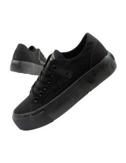 Lee cooper buty sportowe damskie trampki z tkaniny platforma czarne