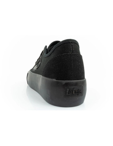 Lee cooper buty sportowe damskie trampki z tkaniny platforma czarne